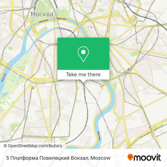 5 Платформа Повелецкий Вокзал map