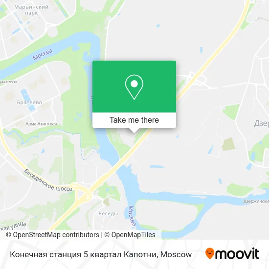 Конечная станция 5 квартал Капотни map
