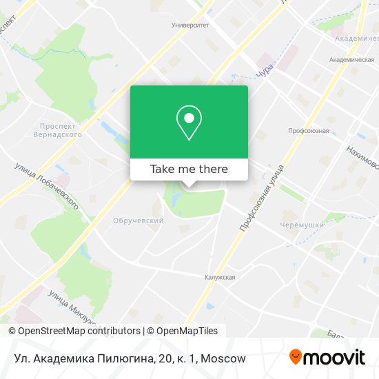 Ул. Академика Пилюгина, 20, к. 1 map