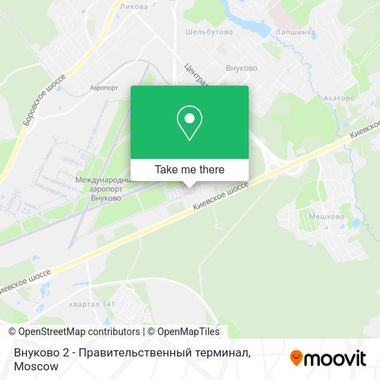 Внуково 2 - Правительственный терминал map