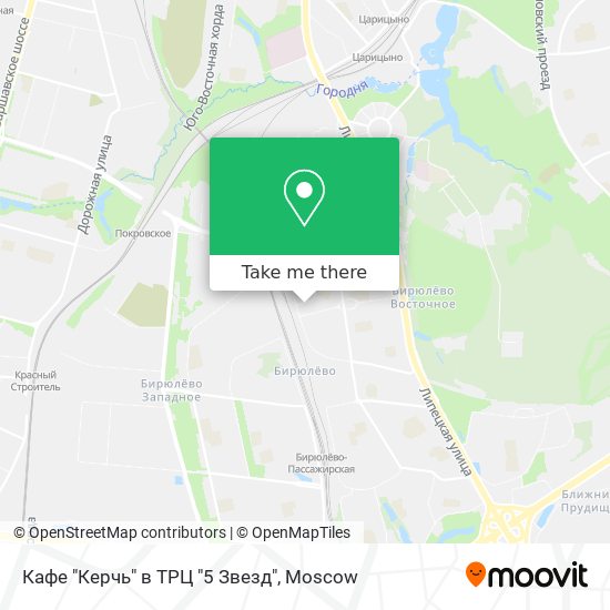 Кафе "Керчь" в ТРЦ "5 Звезд" map