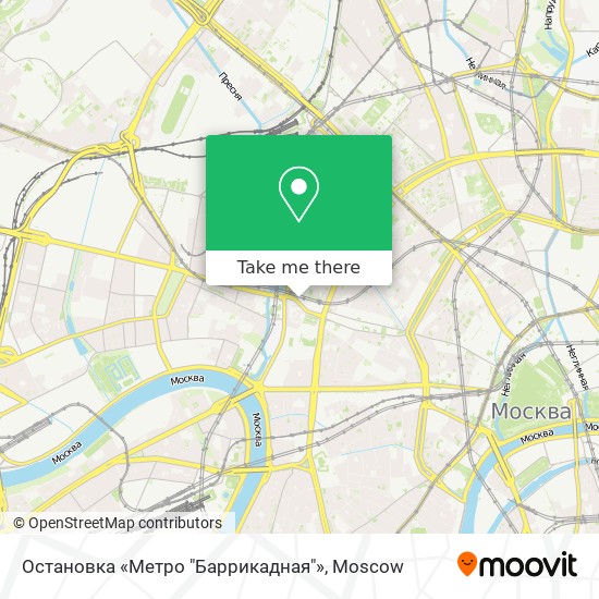 Остановка «Метро "Баррикадная"» map