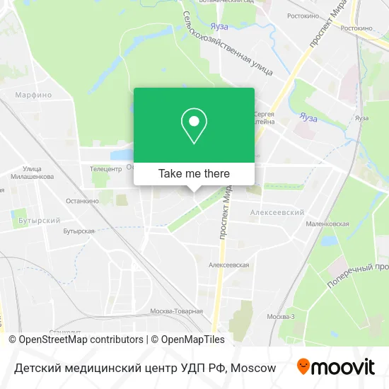 Детский медицинский центр УДП РФ map