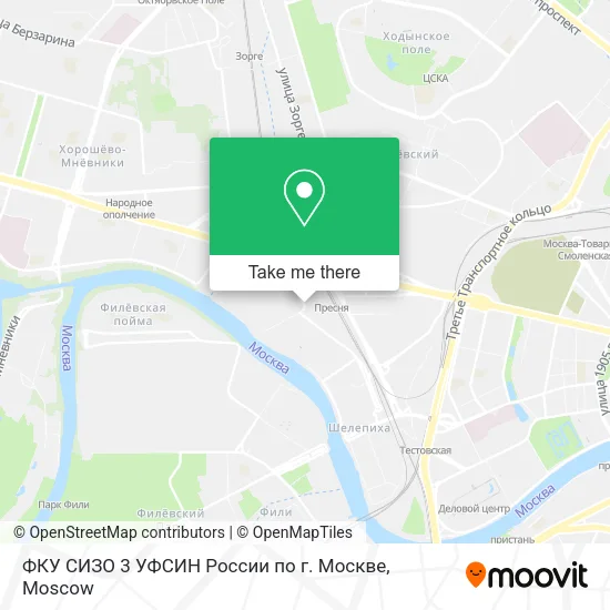 ФКУ СИЗО 3 УФСИН России по г. Москве map