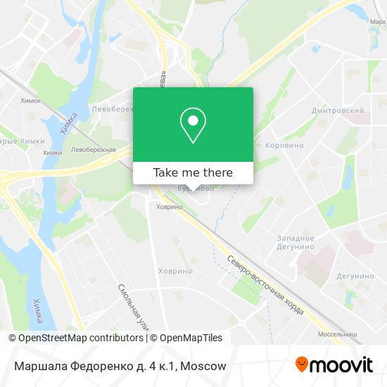 Маршала Федоренко д. 4 к.1 map