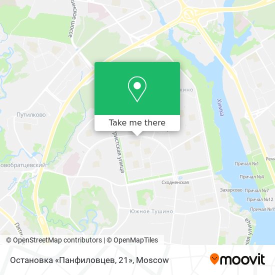 Остановка «Панфиловцев, 21» map