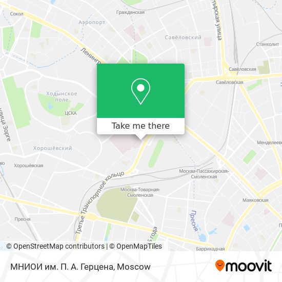 МНИОИ им. П. А. Герцена map