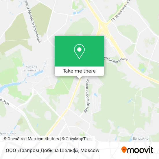 ООО «Газпром Добыча Шельф» map