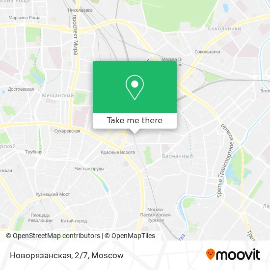 Новорязанская, 2/7 map