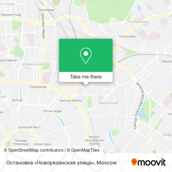 Остановка «Новорязанская улица» map