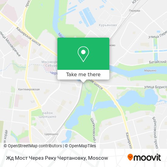 Жд Мост Через Реку Чертановку map