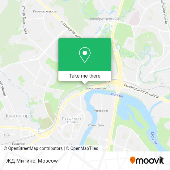 ЖД Митино map