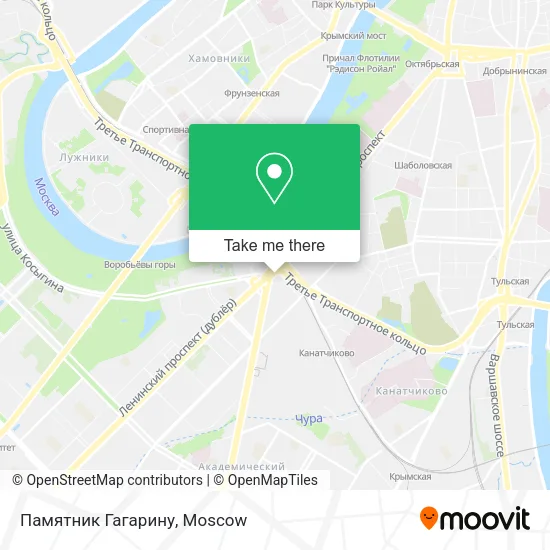 Памятник Гагарину map