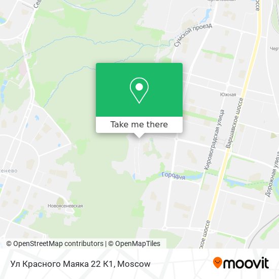 Ул Красного Маяка 22 К1 map
