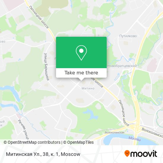 Митинская Ул., 38, к. 1 map