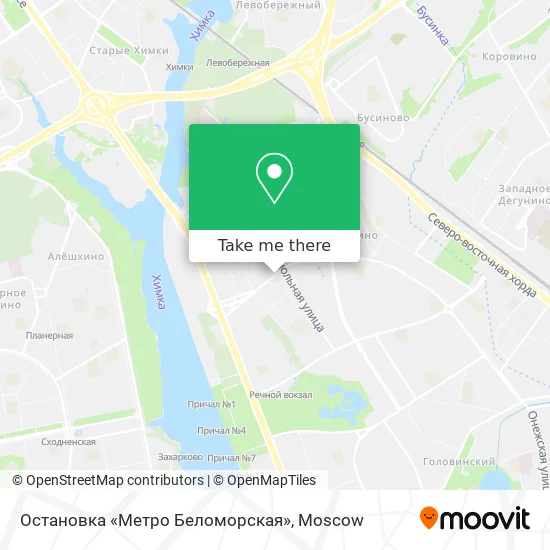 Остановка «Метро Беломорская» map