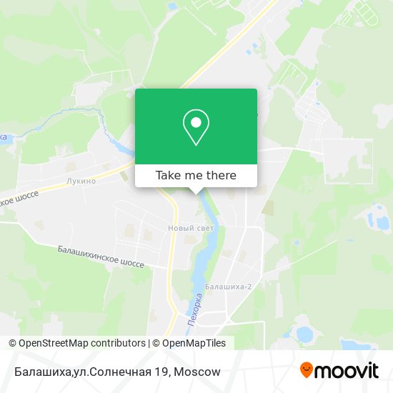 Балашиха,ул.Солнечная 19 map