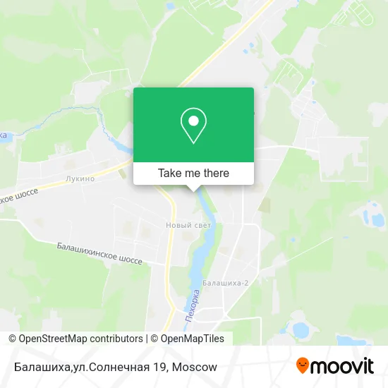 Балашиха,ул.Солнечная 19 map