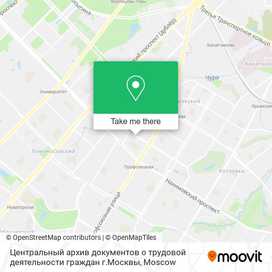 Центральный архив документов о трудовой деятельности граждан г.Москвы map