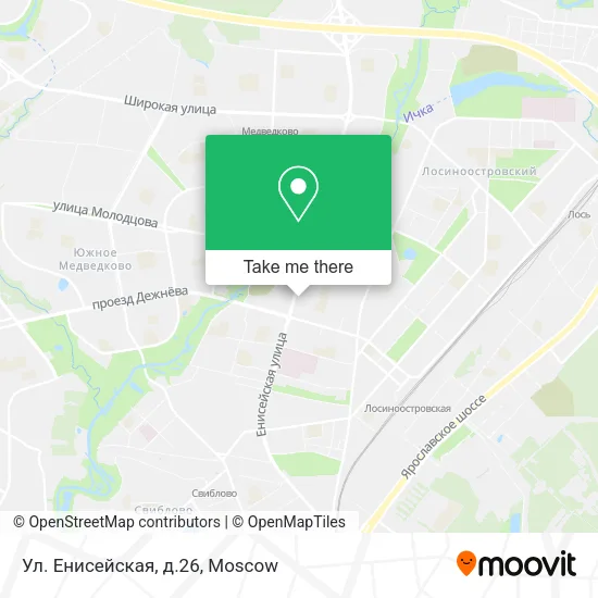 Ул. Енисейская, д.26 map