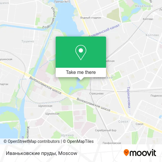 Иваньковские пруды map