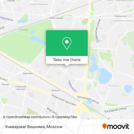 Универмаг Вешняки map