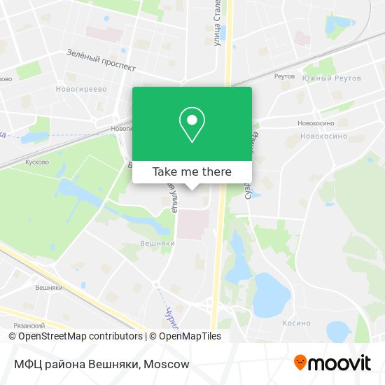 МФЦ района Вешняки map