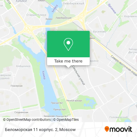 Беломорская 11 корпус. 2 map