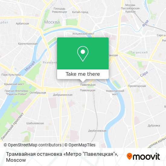 Трамвайная остановка «Метро "Павелецкая"» map