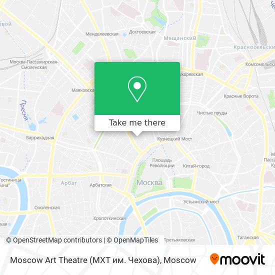 Moscow Art Theatre (МХТ им. Чехова) map