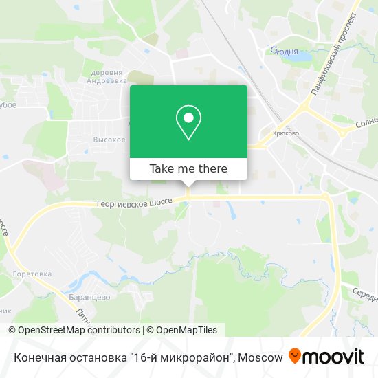 Конечная остановка "16-й микрорайон" map