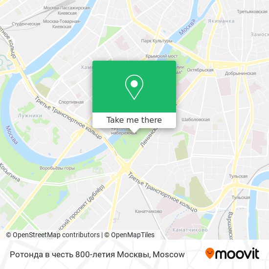 Ротонда в честь 800-летия Москвы map