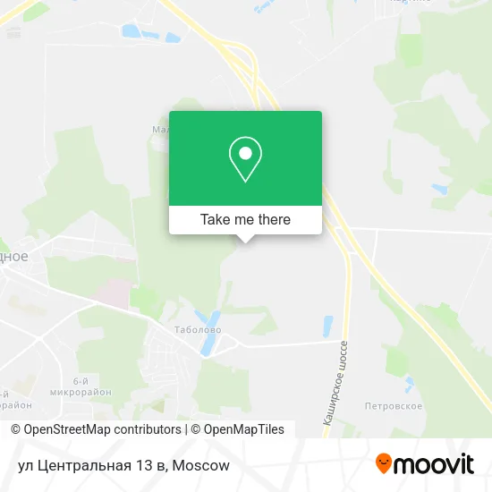 ул Центральная 13 в map