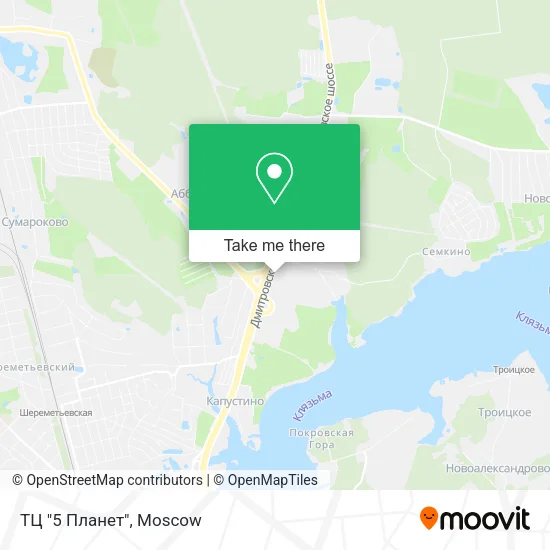 ТЦ "5 Планет" map