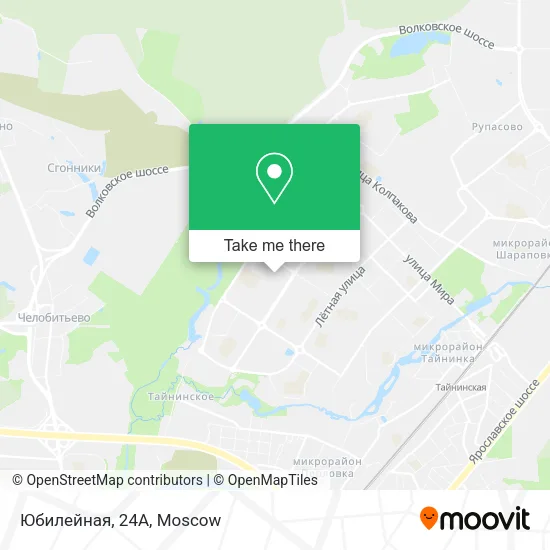 Юбилейная, 24А map