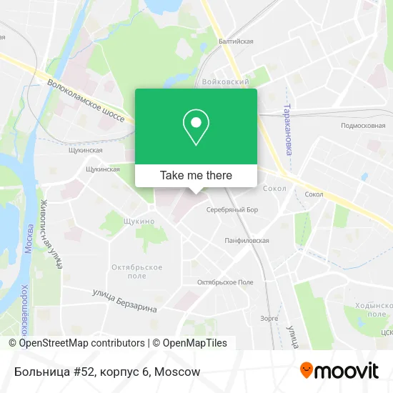 Больница #52, корпус 6 map