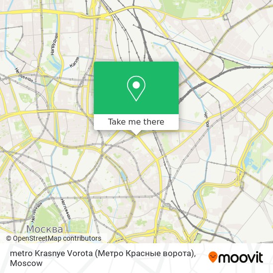 metro Krasnye Vorota (Метро Красные ворота) map