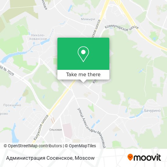 Администрация Сосенское map