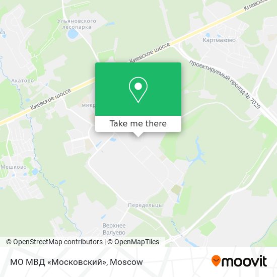 МО МВД «Московский» map