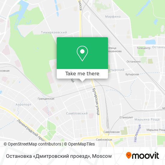 Остановка «Дмитровский проезд» map