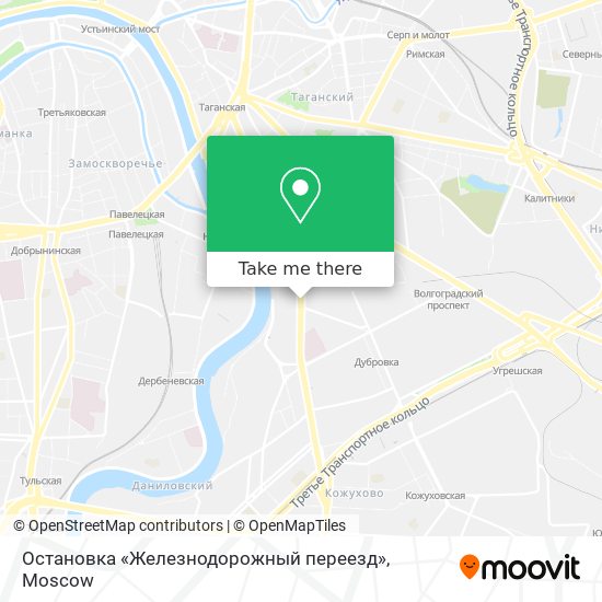 Остановка «Железнодорожный переезд» map