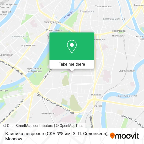 Клиника неврозов (СКБ №8 им. З. П. Соловьева) map