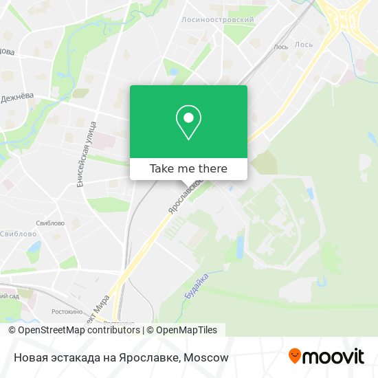 Новая эстакада на Ярославке map