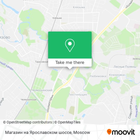 Магазин на Ярославском шоссе map