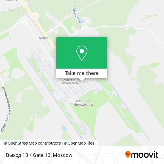 Выход 13 / Gate 13 map