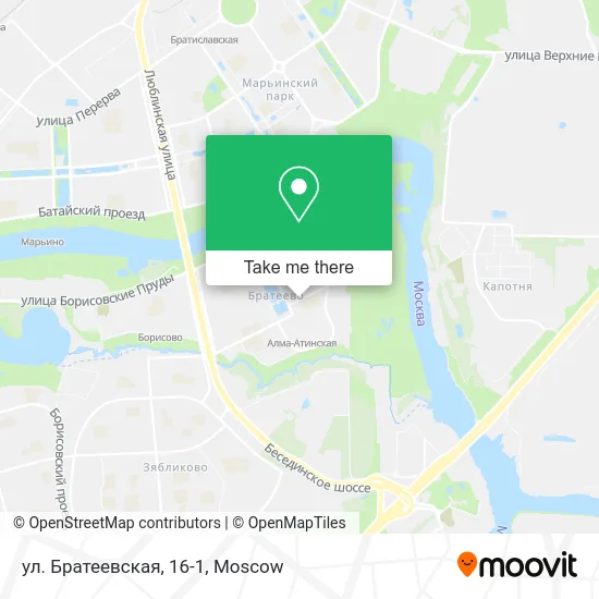 ул. Братеевская, 16-1 map