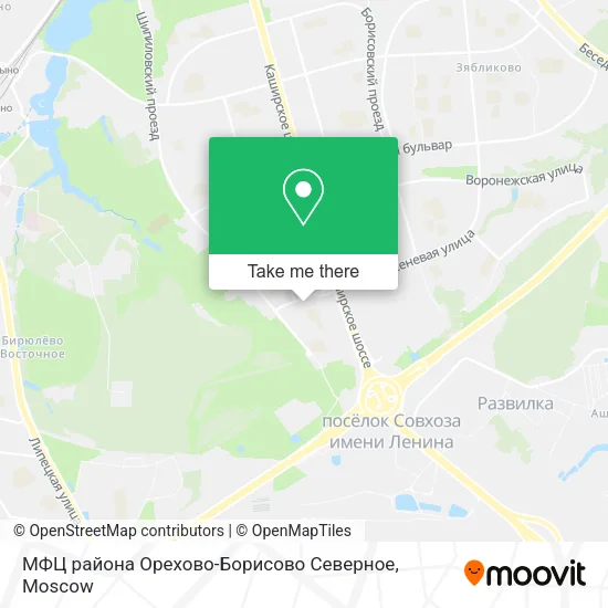 МФЦ района Орехово-Борисово Северное map