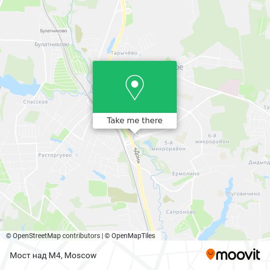 Мост над М4 map