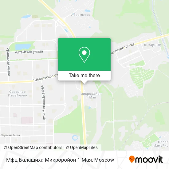 Мфц Балашиха Микроройон 1 Мая map
