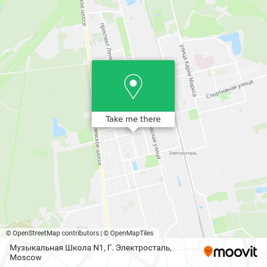 Музыкальная Школа N1, Г. Электросталь map